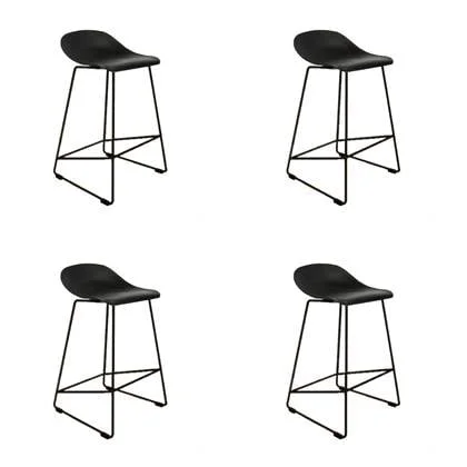 Livin24 Scandinavische Barkruk Ellen zwart 66cm - Barkrukken set van 4