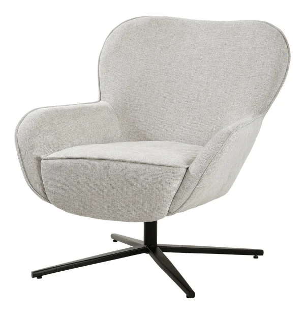 Livingfurn Draaifauteuil Sven Geweven stof - Toffee