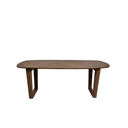 Livingfurn - Eetkamertafel Cortez - Bruin - Mangohout - 200 cm