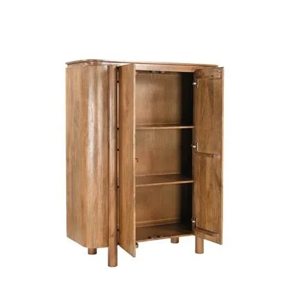 Livingfurn - Kabinet Naturel Mangohout - 115x43x150cm - Salano