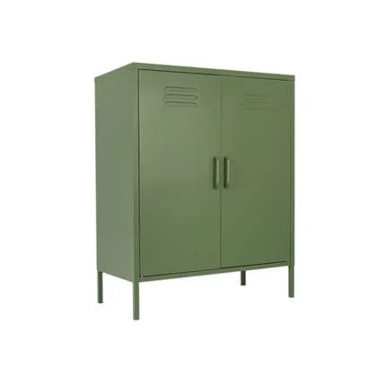 Lockerkast Finn olijfgroen - 2 schappen