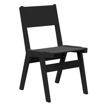 Loll Designs Alfresco tuinstoel solid back Black