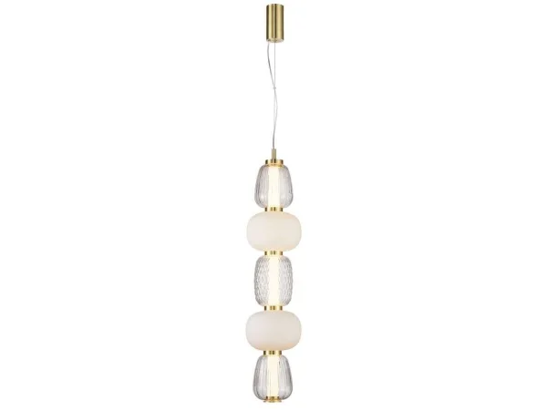 Loom Design - Pearl 5 Hanglamp Amber/Gold