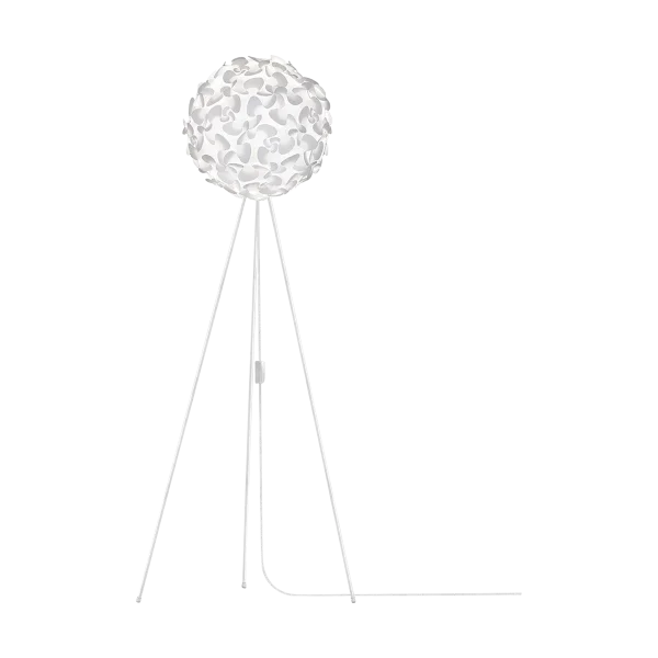 Lora Medium vloerlamp white - met vloer tripod wit - Ø 45 cm