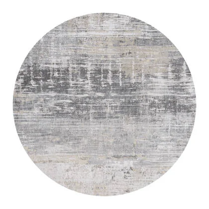 Louis de Poortere Streaks Vloerkleed Ø 140 cm - Coney Grey