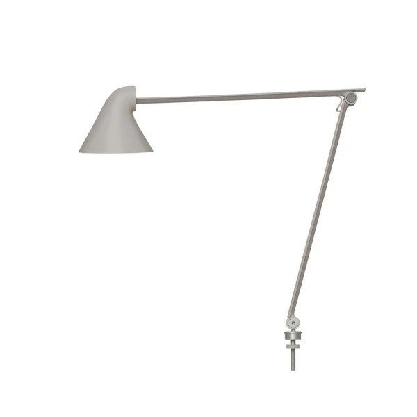 Louis Poulsen NJP bureaulamp Lichtgrijs, pin, 3000k