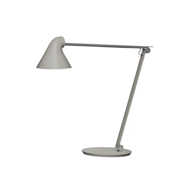 Louis Poulsen NJP bureaulamp Lichtgrijs, voetplaat, 3000k