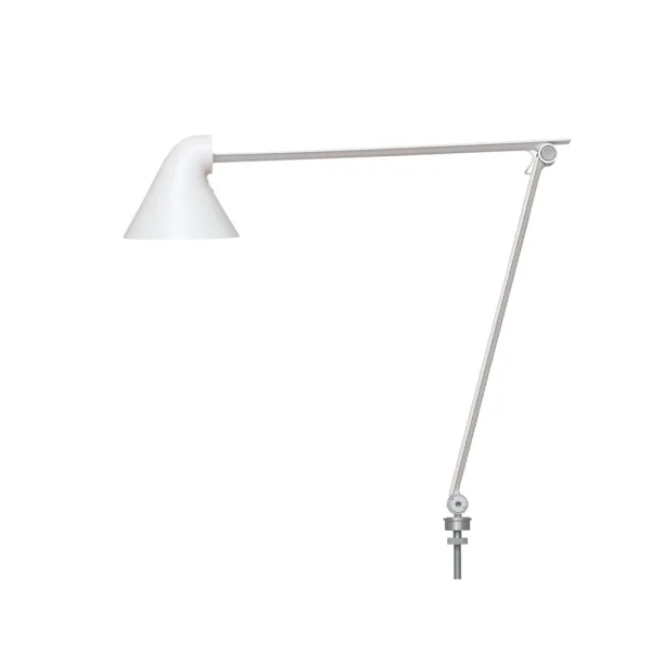 Louis Poulsen NJP bureaulamp Wit, pin ø10 cm, 3000k