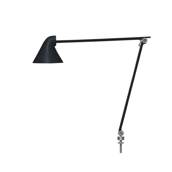 Louis Poulsen NJP bureaulamp Zwart, pin ø10 cm, 3000k