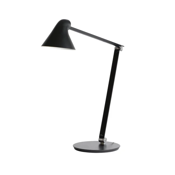 Louis Poulsen NJP bureaulamp Zwart, voetplaat, 3000k