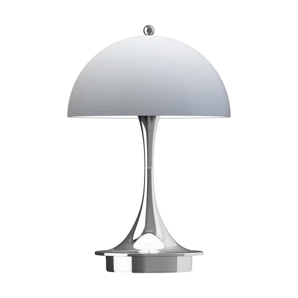 Louis Poulsen Panthella 160 Portable v3 tafellamp Chrome opal grey