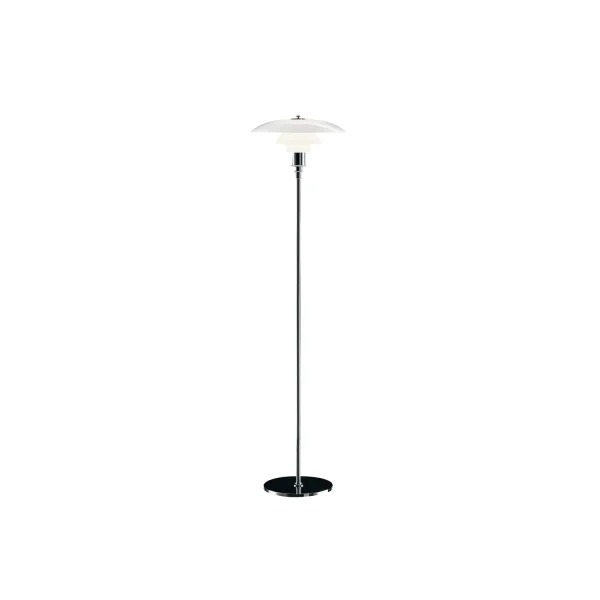 Louis Poulsen PH 3½-2½ vloerlamp - hoogglansverchroomd