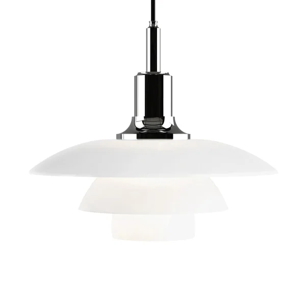 Louis Poulsen PH 3½-3 opaalglas hanglamp Chroom