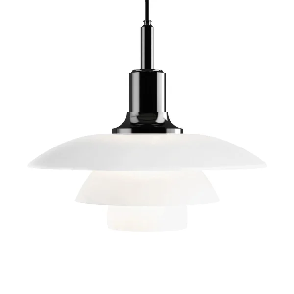 Louis Poulsen PH 3½-3 opaalglas hanglamp Zwart