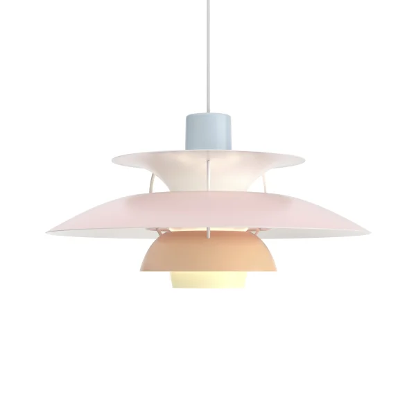 Louis Poulsen PH 5 2022 Hanglamp - blauw/roze/perzik