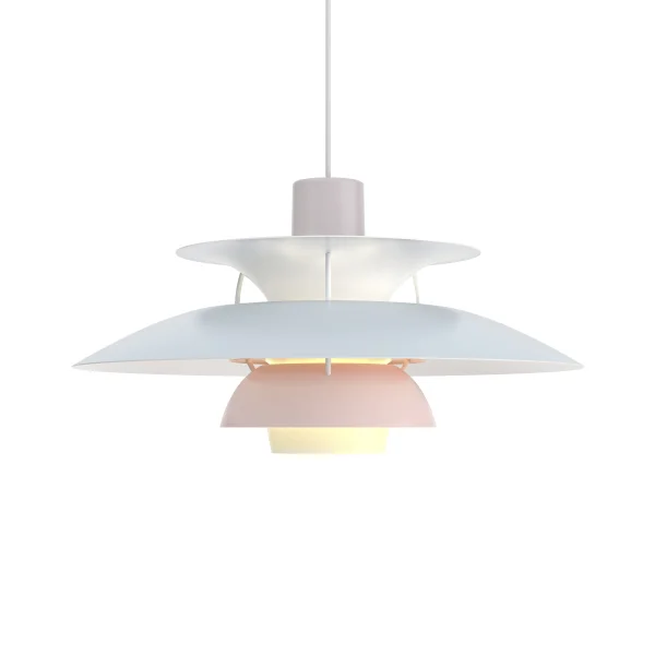 Louis Poulsen PH 5 2022 Hanglamp - oestergrijs/blauw/roze