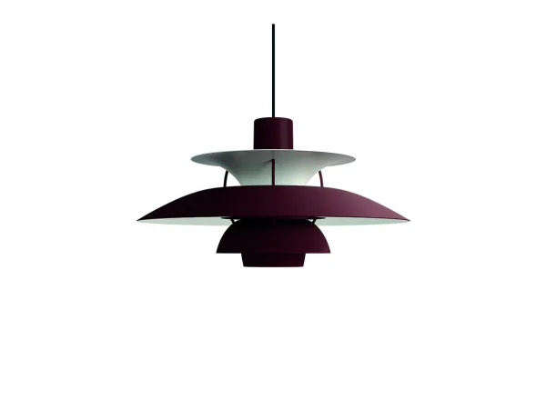 Louis Poulsen - PH 5 Hanglamp Monochrome Burgundy