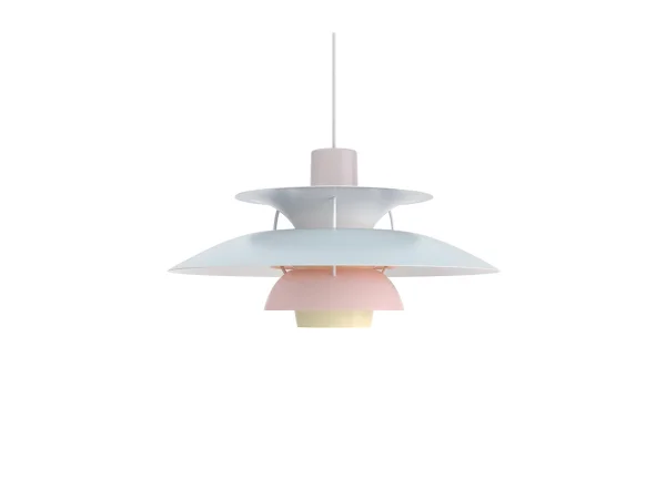 Louis Poulsen - PH 5 Hanglamp Pastels Oyster/Blue/Rose