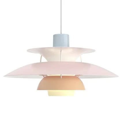 Louis Poulsen PH 5 Pastels hanglamp Ø50 Blue Rose Peach