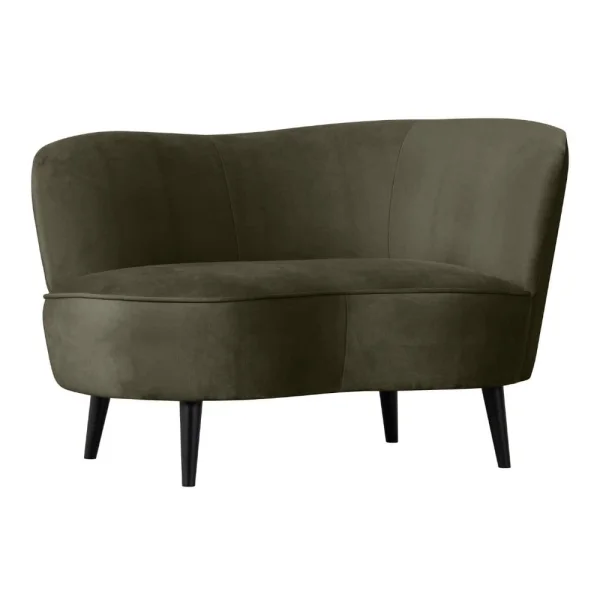 Lounge fauteuil Sara - Groen rechts