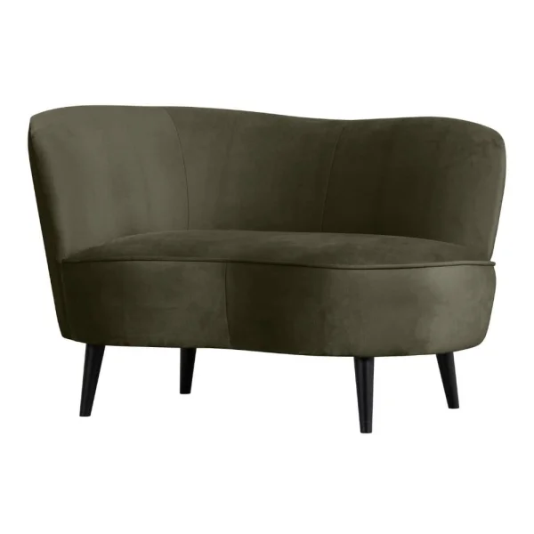 Lounge fauteuil Sara - Warm groen links