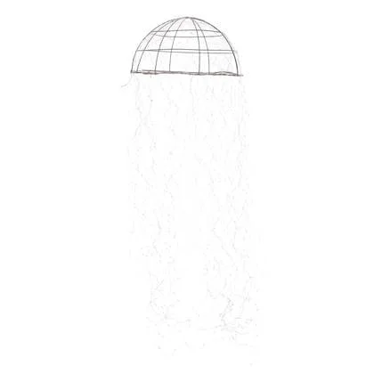 Luca Lighting Kroonluchter Kwal met Verlichting - H200 x Ø60 cm