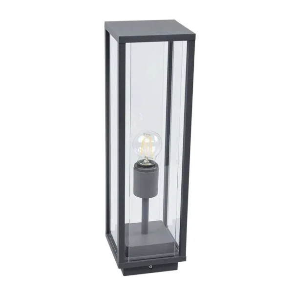 Lucande - Annalea Buiten Tuinlamp H50 Dark Grey/Clear