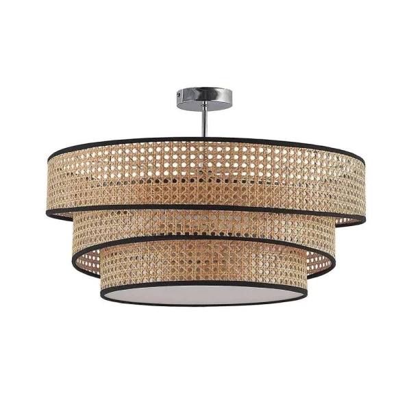 Lucande - Elowen Plafondlamp Rattan