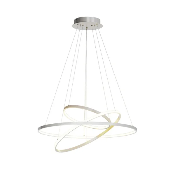 Lucande - Ezana hanglamp nikkel 3 Step