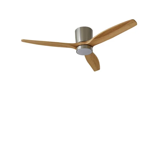 Lucande - Faipari LED Plafondventilator Nikkel/Hout