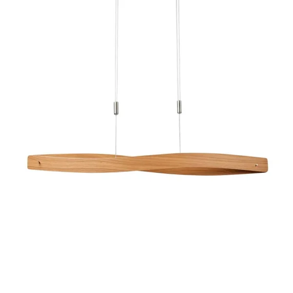 Lucande - Lian Hanglamp L119 Oak/Nickel