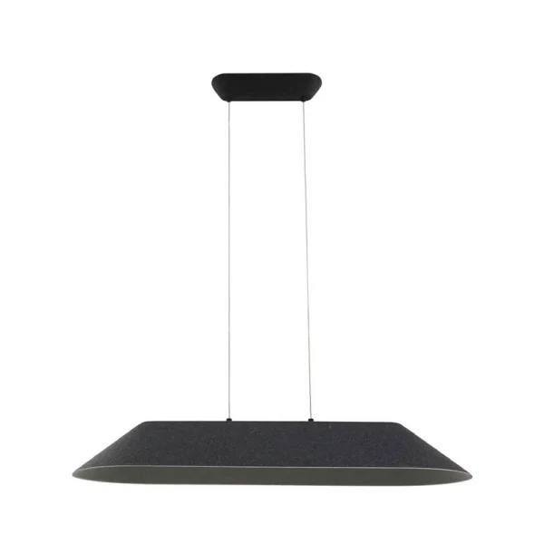 Lucande - Naelle LED Hanglamp Zwart/Grijs