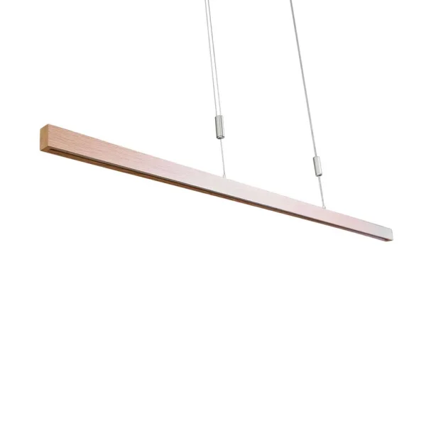 Lucande - Nora Hanglamp Oak/Nickel