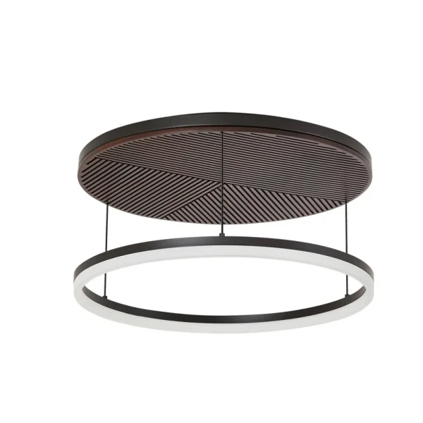 Lucande - Orven LED plafondlamp Ø 50 cm dimbaar zwart