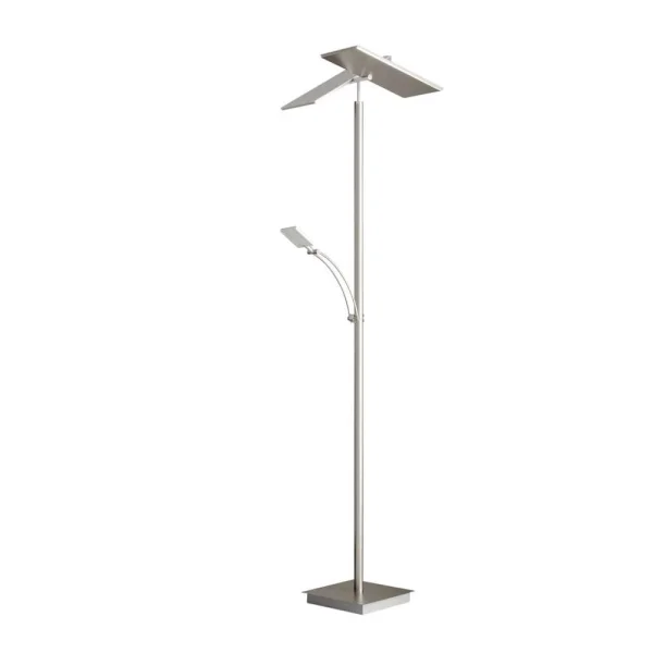 Lucande - Parthena LED Vloerlamp Nickel