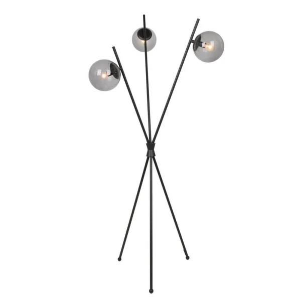 Lucande - Sotiana Vloerlamp Black