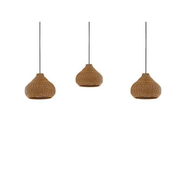 Lucande - Taniola 3 Buiten Hanglamp Hout