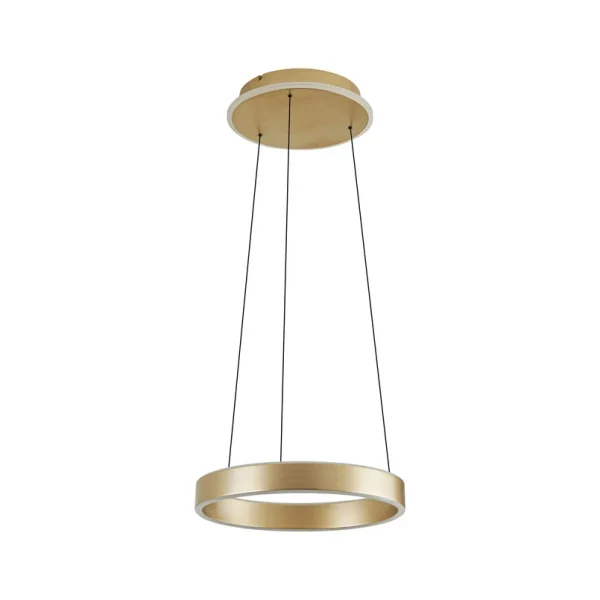 Lucande - Tindra LED hanglamp goud dimbaar Ø 40 cm
