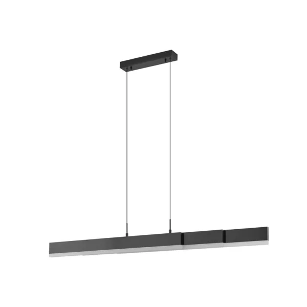 Lucande - Torven LED hanglamp, zwart, uitschuifbaar, CCT