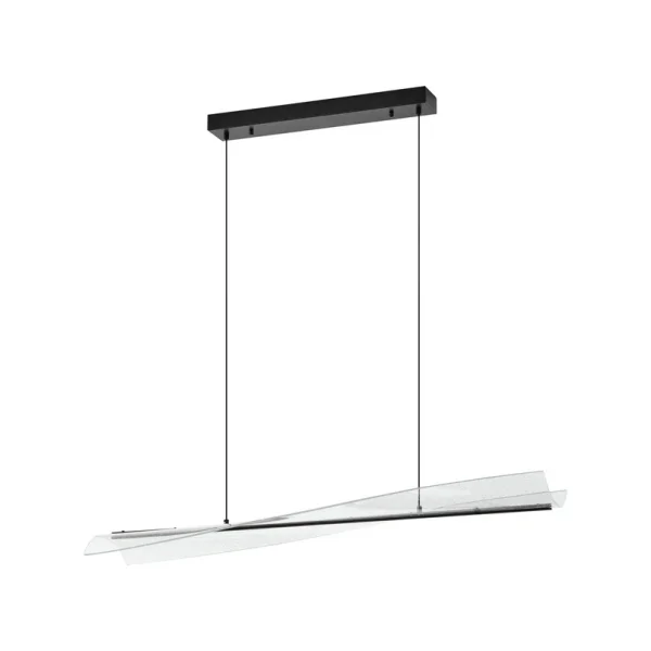 Lucande - Vellia LED hanglamp 112 cm CCT zwart