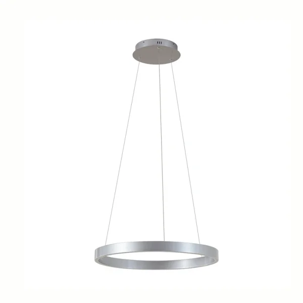 Lucande - Yonam LED hanglamp, Ø 60 cm, 1-lamp, aluminium, CCT