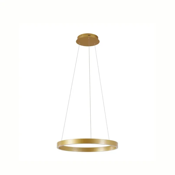 Lucande - Yonam LED hanglamp, Ø 60 cm, 1-lamp, goud, CCT