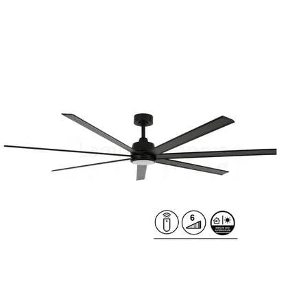 Lucci Air Plafondventilator Atlanta II Zwart XL Ø 183cm 12W Led Incl