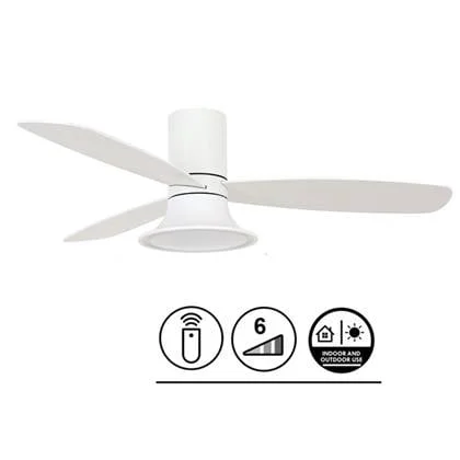 Lucci Air Plafondventilator Flusso Wit 18W Led Ø 132cm