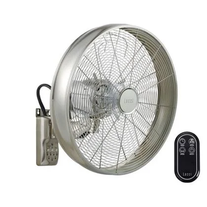 Lucci Air Wandventilator Breeze Staal Ø 46cm incl. Afstandsbediening