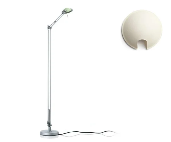 Luceplan Berenice vloerlamp - satijnwit - aluminium