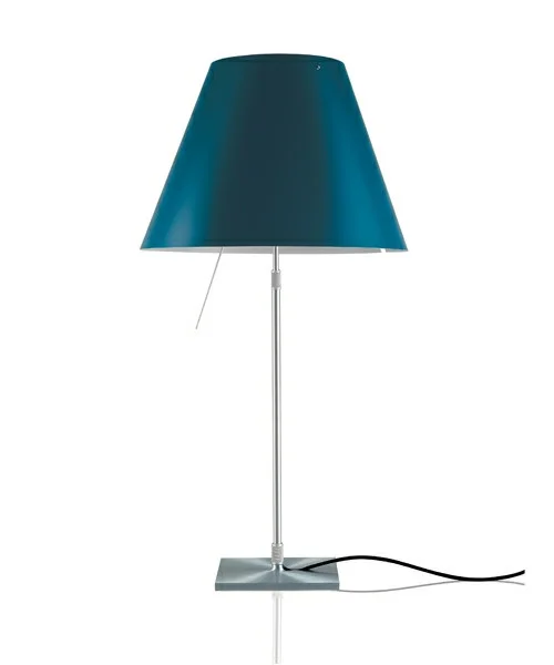 Luceplan - Costanza Tafellamp Alu/Petroleum Blue