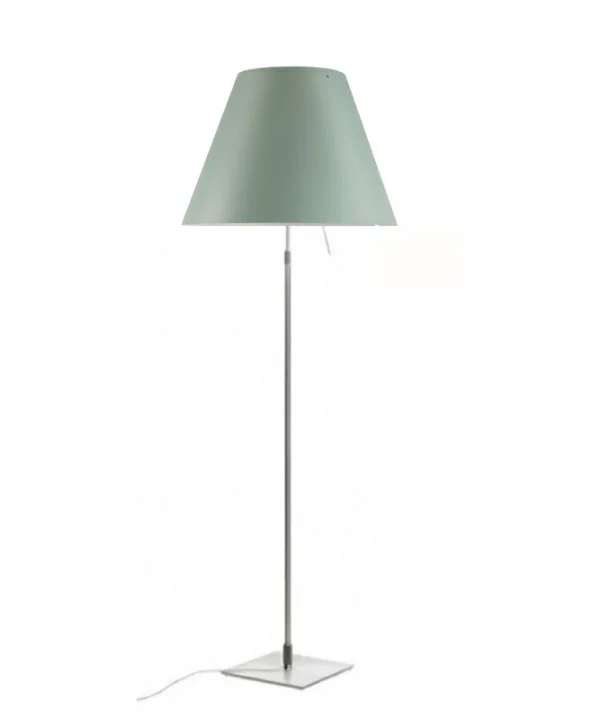 Luceplan - Costanza VloerLamp met Dimmer Alu/Comvert Green