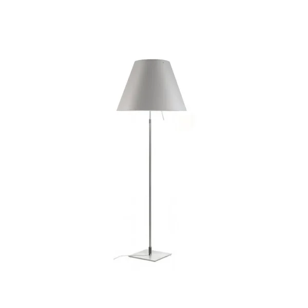 Luceplan - Costanza VloerLamp met Dimmer Alu/Mistic White