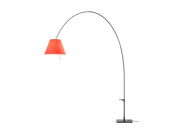 Luceplan - Lady Costanza VloerLamp met Dimmer Rood/Zwart